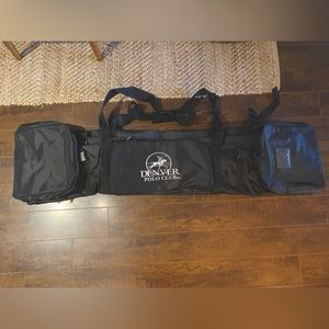 NEW BLACK POLO MALLET BAG - DENVER POLO CLUB LOGO